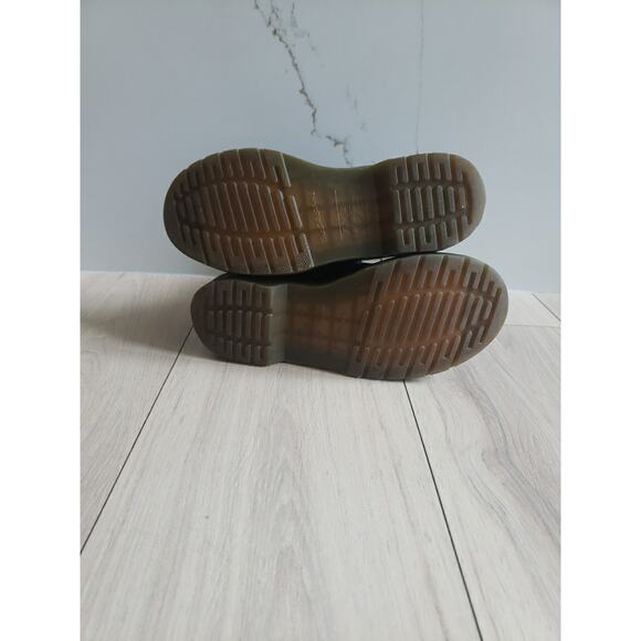 Dr Martens Boots Womens 6 Black Combat Leather Lace Up Full Gloss 1460 Style - Picture 5 of 5